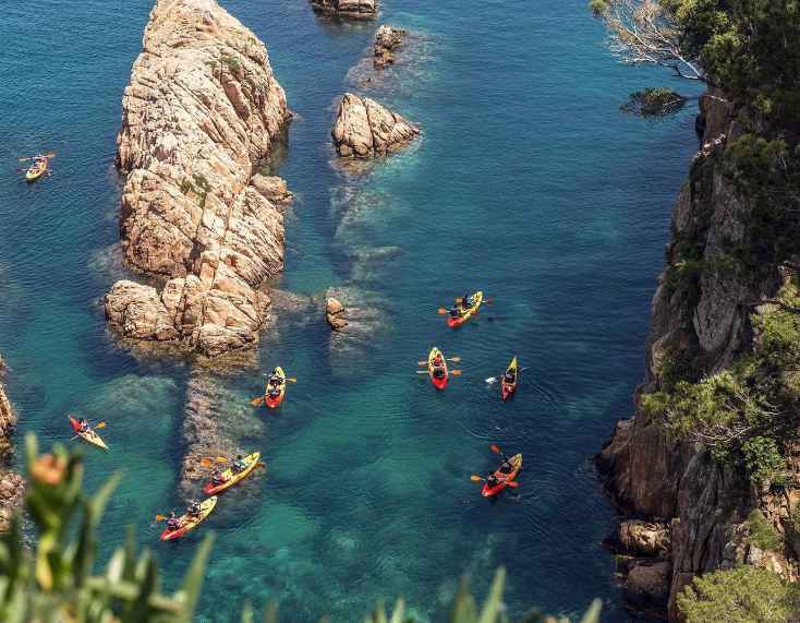 Kayak en la Costa Brava